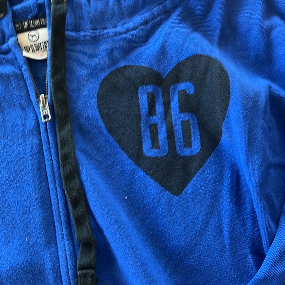 PINK blue long hoodie - Picture 2 of 4